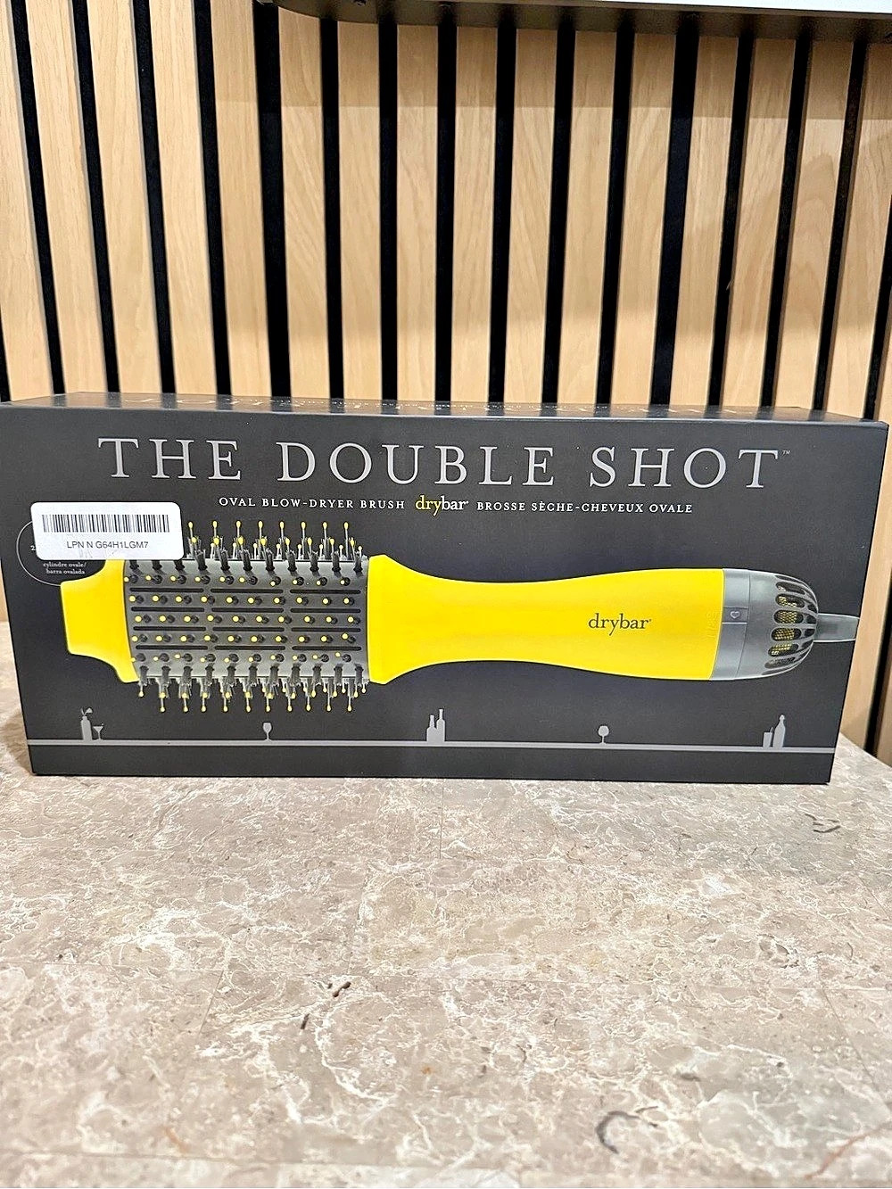 Drybar The Double Shot Oval Blow-Dryer Brush Yellow & Black USED!!